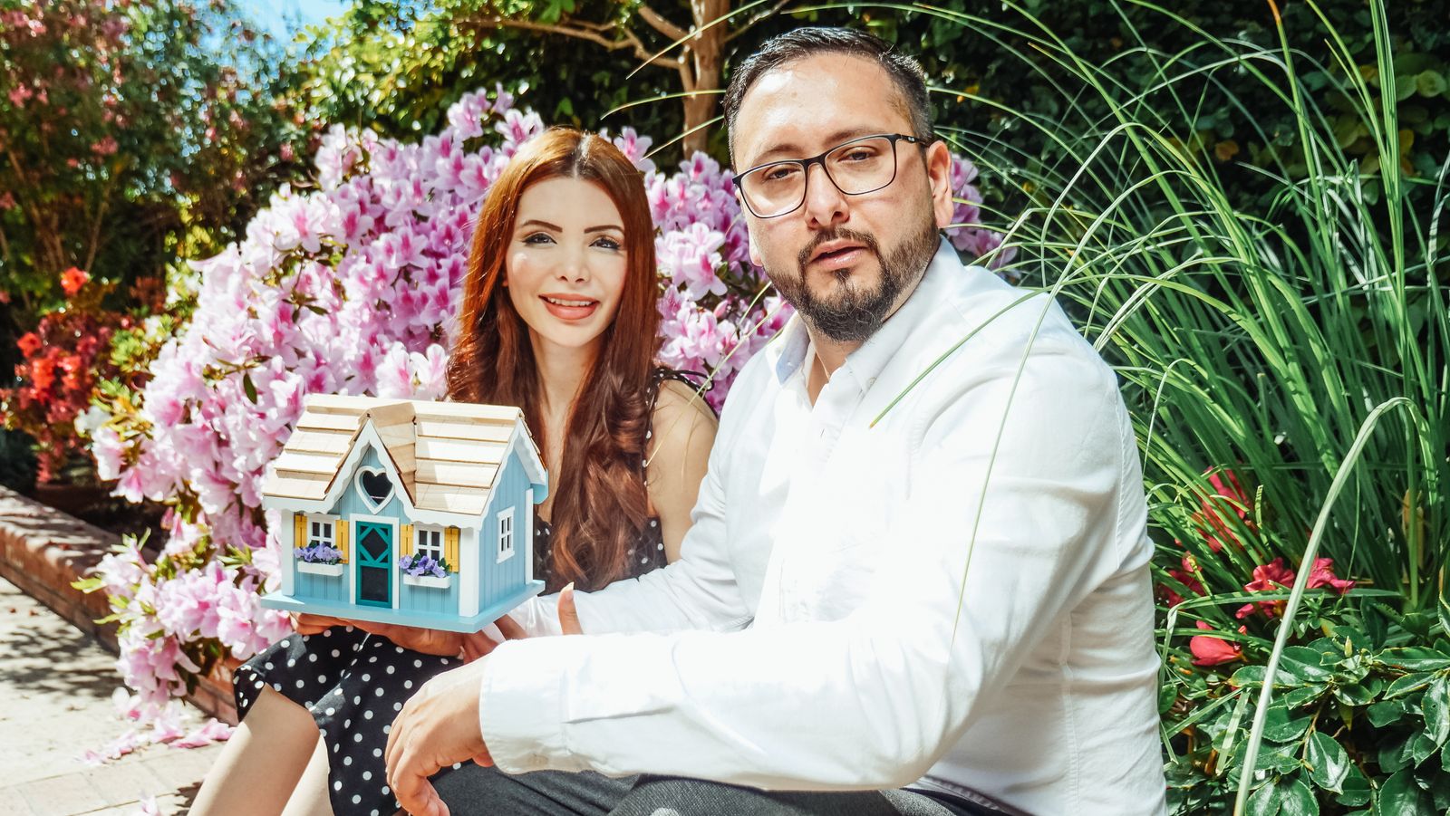 Couple planning their next home together